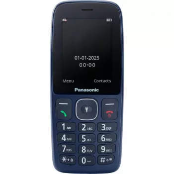 Panasonic KX-TF400EXC Niebieski Telefon Funkcyjny z Dużymi Przyciskami i Przyciskiem SOS