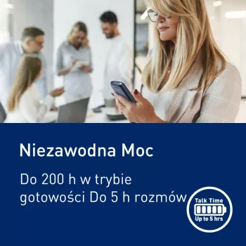 Panasonic KX-TF400EXC Niebieski Telefon Funkcyjny z Dużymi Przyciskami i Przyciskiem SOS