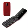 PANASONIC KX-TU410EXR Telefon komórkowy typu clamshell - czerwony