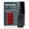 PANASONIC KX-TU410EXR Telefon komórkowy typu clamshell - czerwony