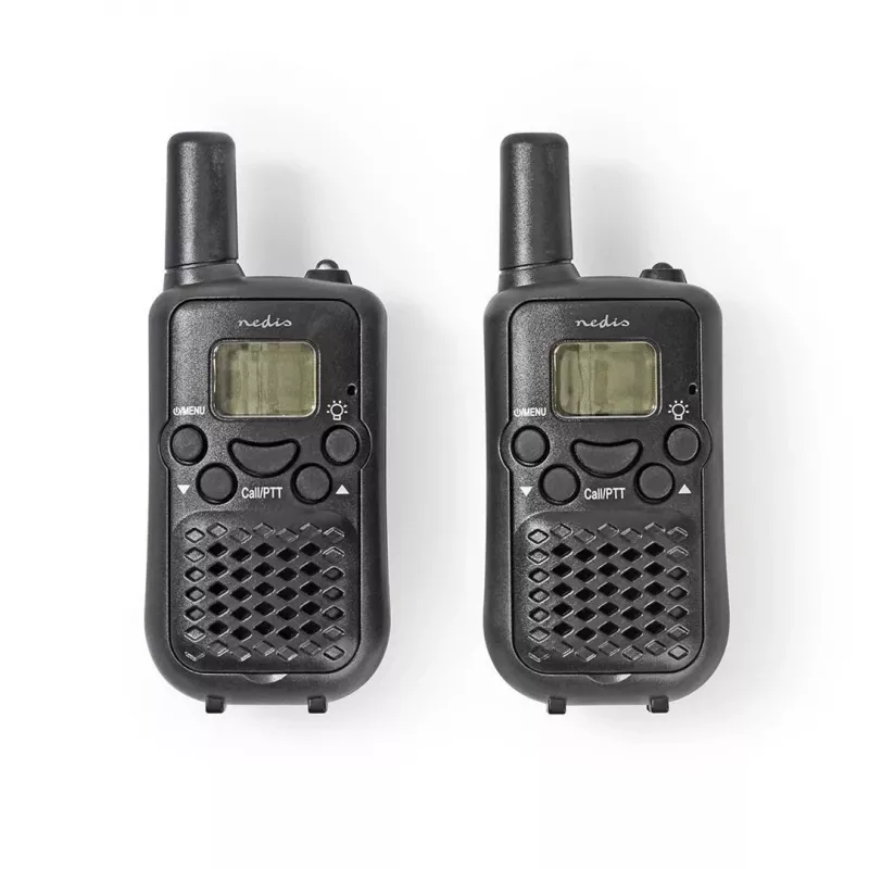 Zestaw krótkofalówek Nedis WLTK0500BK, zasięg 5 km, 8 kanałów, PMR446