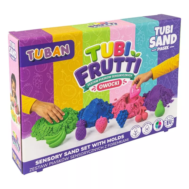 TUBAN Sensory Sand - Tubi Frutti Set 1 kg Multi-Color Fruity Scented