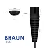 Zasilacz AKYGA do golarek Braun, AC 100-240V na DC 5.9V 600mA, wtyczka EU, czarny