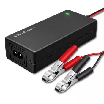 Qoltec Automatic Battery Charger AGM GEL STD 12V 4A 48W LED Cable 1.8m