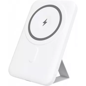 YENKEE Power Bank 501 WH SILIC 5000mAh MagSafe PD 20W Biały
