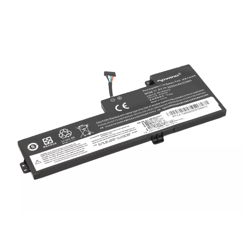 MITSU Battery 01AV419 do Lenovo ThinkPad T470 T480 A475 A485 - 2000 mAh (23 Wh)