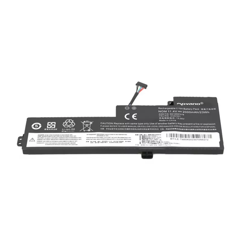 MITSU Battery 01AV419 do Lenovo ThinkPad T470 T480 A475 A485 - 2000 mAh (23 Wh)