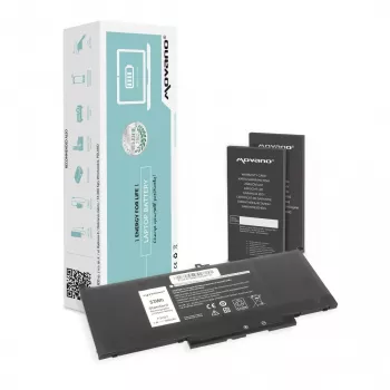 Bateria MITSU MYJ96 do Dell Latitude 7390 7490 - 7200 mAh (53 Wh)