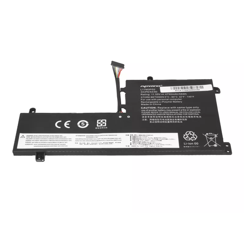 Bateria MITSU L17C3PG2 do Lenovo Legion Y530 Y730 Y7000 - 4750 mAh (55 Wh)