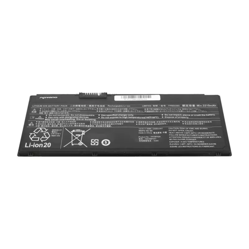 Bateria MITSU FPB0338S do Fujitsu LifeBook U758 - 3490 mAh (50 Wh)