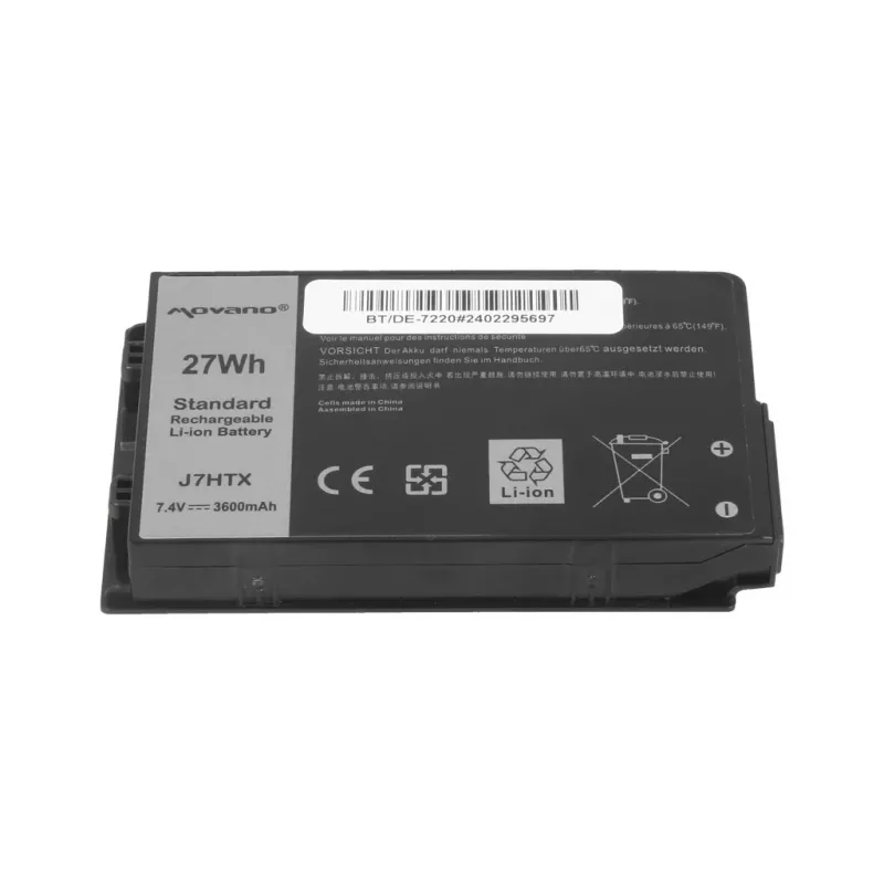 Bateria MOVANO J7HTX do Dell Latitude 12 Rugged 7202 7212 7220 Tablet - 3600 mAh (27 Wh)