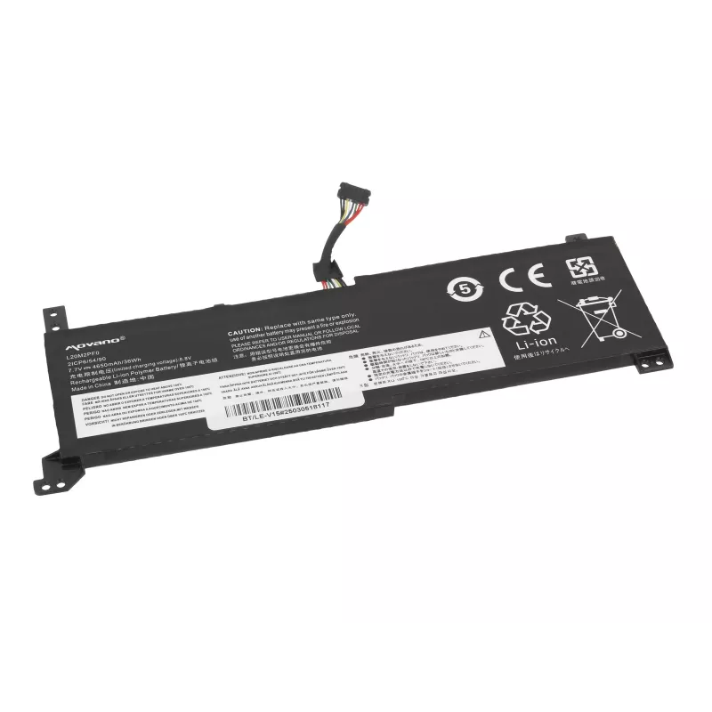 Bateria MOVANO L20M2PF0 L20C2PF0 L20L2PF0 do Lenovo V14 V15 V17 G2-ALC G2-ITL - 4650 mAh (36 Wh)