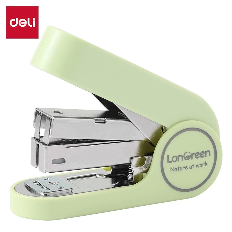 Zszywacz Deli LonGreen EM416 Zielony do 25 arkuszy