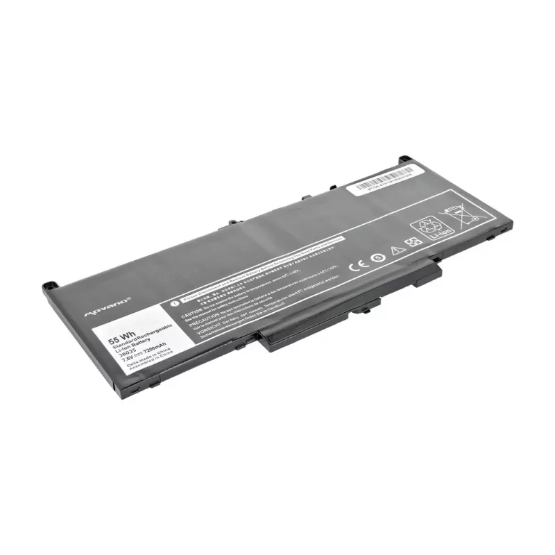 Bateria MOVANO J60J5 GG4FM MC34Y do Dell E7270 E7470 - 7200 mAh (55 Wh)