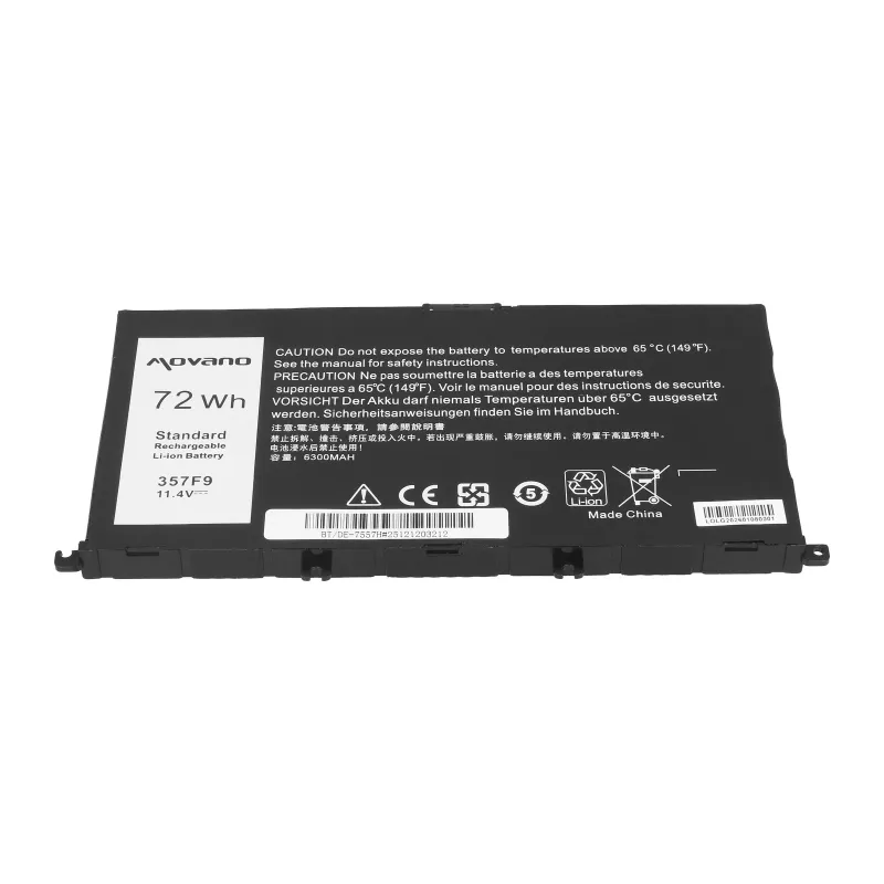 Bateria MOVANO 357F9 do Dell Inspiron 5577 7557 - 6300 mAh (72 Wh)