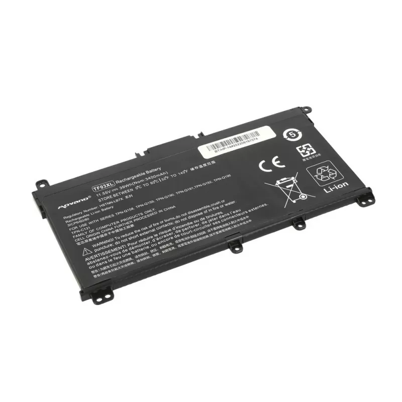 Bateria MOVANO TF03XL do HP Pavilion 14-BF 14-BP 15-CD - 3400 mAh (39 Wh)