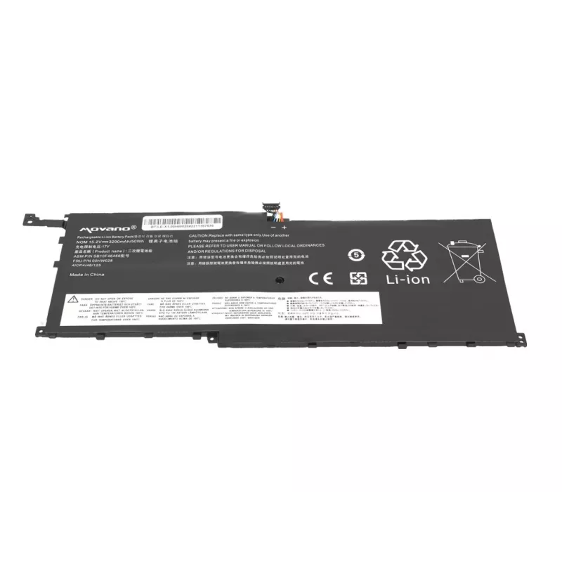 Bateria MOVANO 00HW028 01AV439 do Lenovo X1 Carbon 20FB - 3290 mAh (50 Wh)