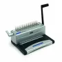 WALLNER S-60 Bindownica grzebieniowa, ręczna, dziurkuje 6 arkuszy, oprawia 120 arkuszy, czarno-szara