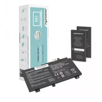 MOVANO Bateria B31N1726 do Asus FX504 FX505 FX80G - 3900 mAh (44 Wh)