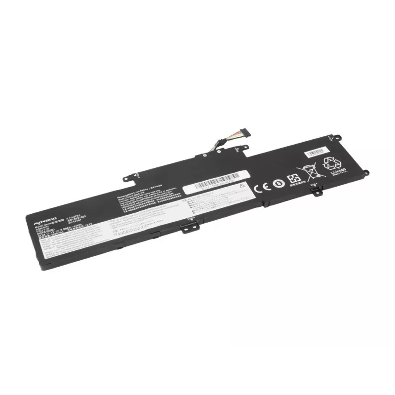 Bateria MOVANO L17L3P53 do Lenovo ThinkPad Yoga L380 L390 - 3990 mAh (44 Wh)