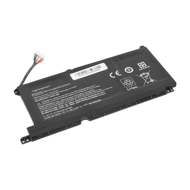 Bateria MOVANO PG03XL do HP 15-DH 15-EC 15-DK 16-A - 4150 mAh (47 Wh)