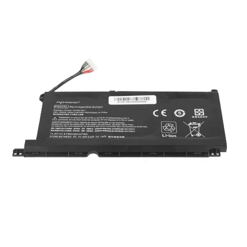Bateria MOVANO PG03XL do HP 15-DH 15-EC 15-DK 16-A - 4150 mAh (47 Wh)