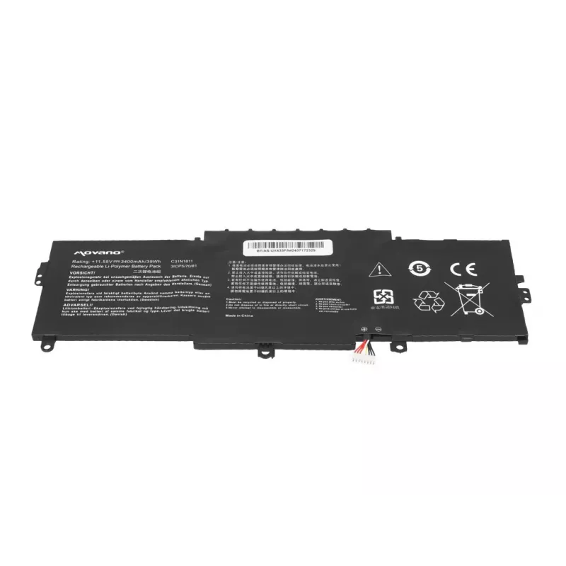 Bateria MOVANO C31N1811 do Asus ZenBook 14 UX433 UX433F UX433FA UX433FN UX433FL - 3400 mAh (39 Wh)