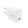 Crong Ultra Compact GaN USB-C 45W PD 3.0 PPS Wall Charger (Biały)