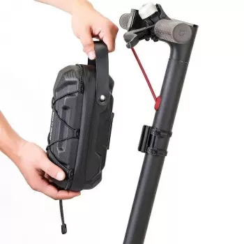 Torba na kierownicę WILDMAN GD6X 2L do hulajnogi elektrycznej, czarna, twarda skorupa, wodoodporna