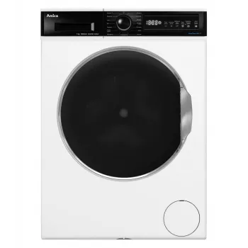 Amica WA3S712ALiSHB Wąska Wolnostojąca Pralka, 7 kg, 1200 obr/min, Steam PowerPro, LogicDrive, 15 Programów, Biała