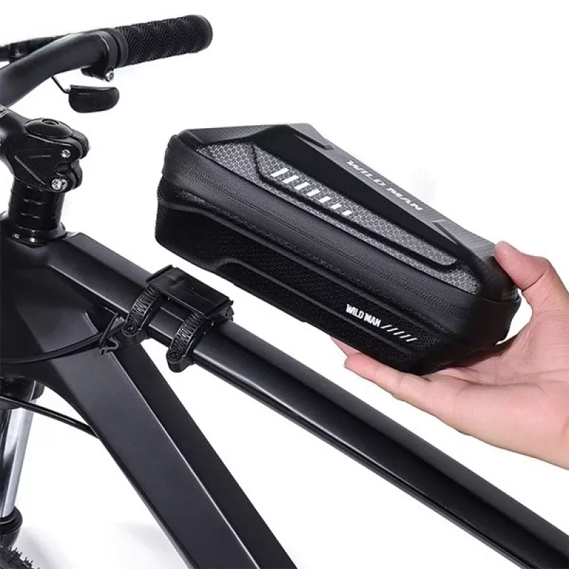 Torba ramowa WILDMAN XS5 Czarna – Uchwyt na telefon na rurę górną roweru