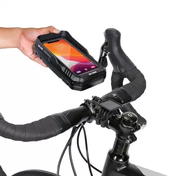 Torba ramowa rowerowa WILDMAN FK4 z uchwytem na telefon – Czarny