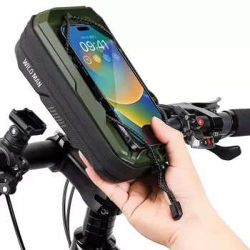 Torba ramowa rowerowa WILDMAN GX330 z uchwytem na telefon, zielony