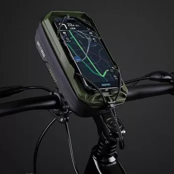 Torba ramowa rowerowa WILDMAN GX330 z uchwytem na telefon, zielony