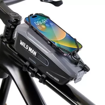 Torba ramowa rowerowa WILDMAN FK6 Szaro-Czarna