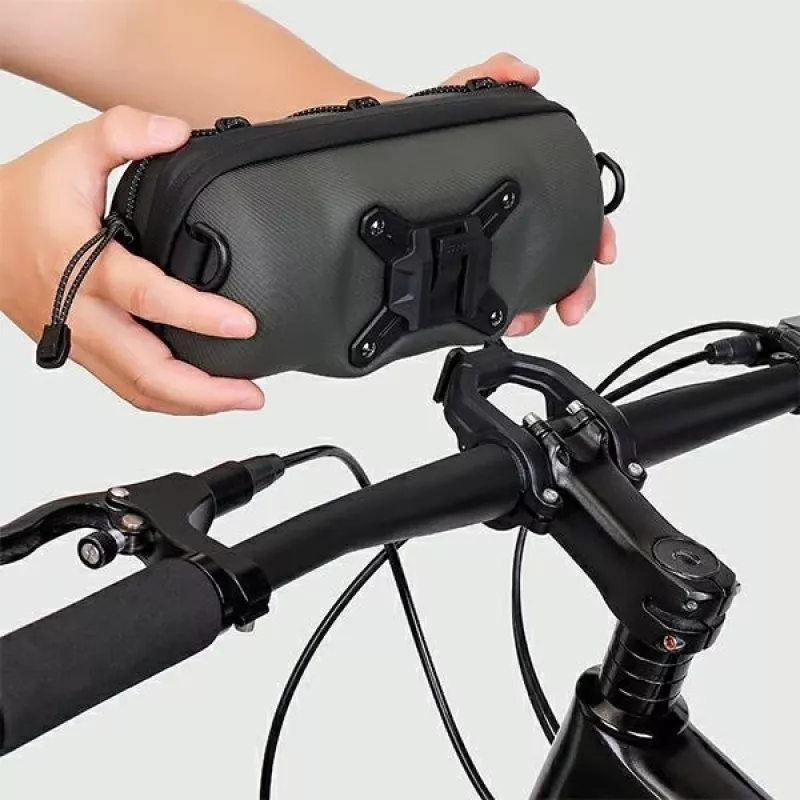 WILDMAN GD7X Bicycle Handlebar Bag / Phone Holder Black