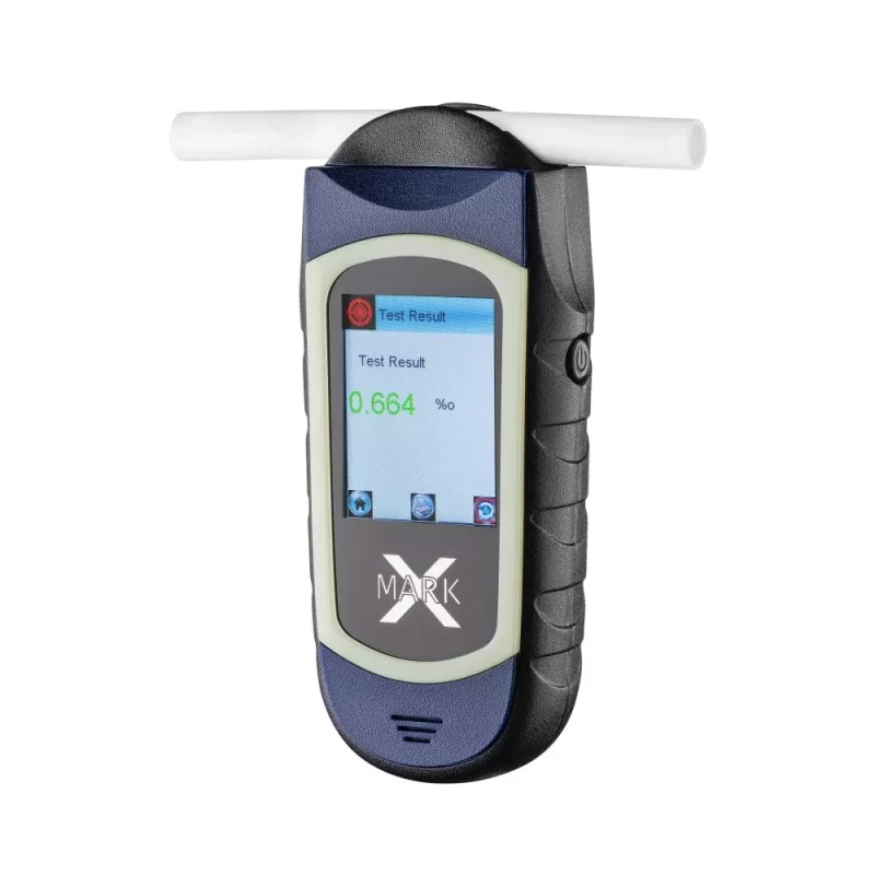 ALCOVISOR Electrochemical Breathalyzer Mark X Blue