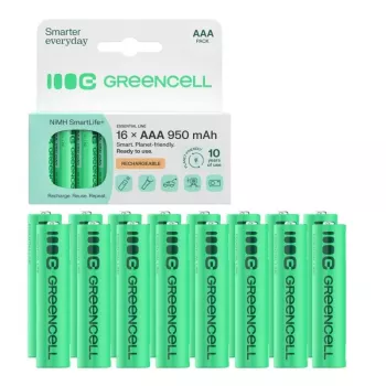 GREEN CELL Akumulatorki 16xAAA HR03 950mAh Ni-MH