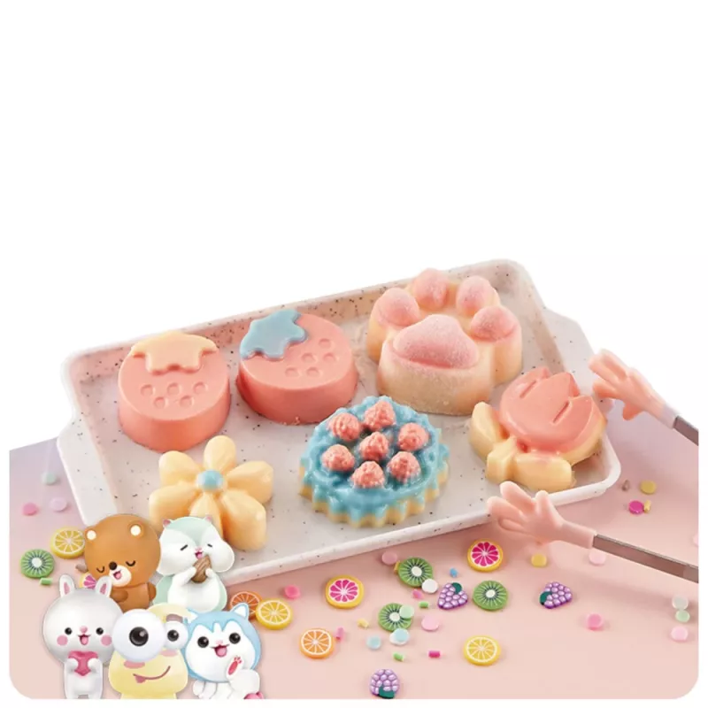 LEAN TOYS Kreatywny Zestaw Plastikowy Tworzenie Squishy Dekoracyjne Desery Kwiaty DIY