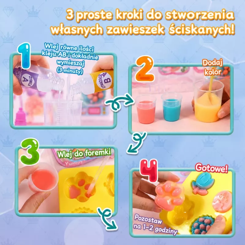 LEAN TOYS Kreatywny Zestaw Plastikowy Tworzenie Squishy Dekoracyjne Desery Kwiaty DIY
