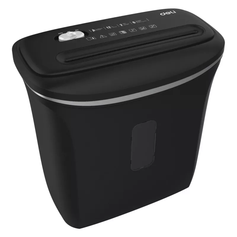 Niszczarka dokumentów Deli E9945, cięcie krzyżowe, 10 arkuszy, 20L, P-4