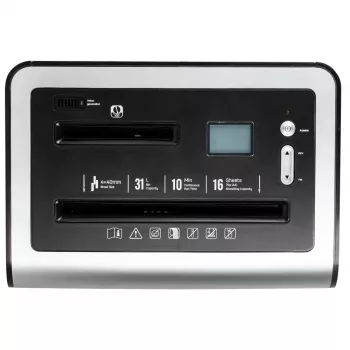 Niszczarka dokumentów DELI E9917EU, cięcie krzyżowe, 10 arkuszy, 20L, czarna