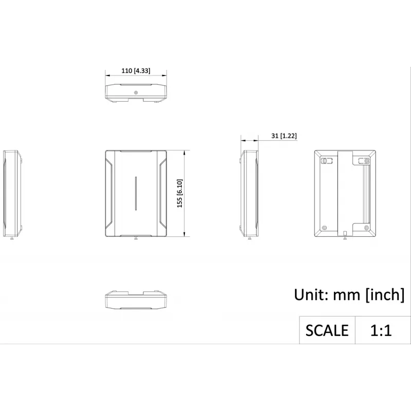 Hikvision DS-PM501Z8T4 8-kanałowy zasilacz 12VDC 5A z podtrzymaniem bateryjnym