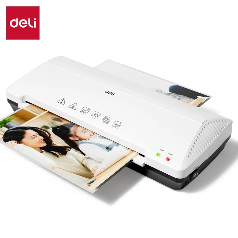 DELI Office Laminator ET105 A3 - Hot & Cold, 2 Rollers, 125 Micron