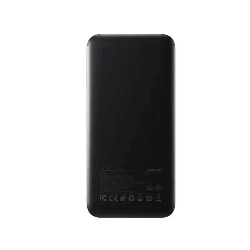 Powerbank Joyroom JR-PBF14 Pro 22.5W 20000mAh z Wyświetlaczem Cyfrowym 2x USB-A 1x USB-C - Czarny
