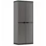 KETER Szafka Ogrodowa Jolly IT - Szary/Czarny, 200L, Zamykana Szafa Ogrodowa