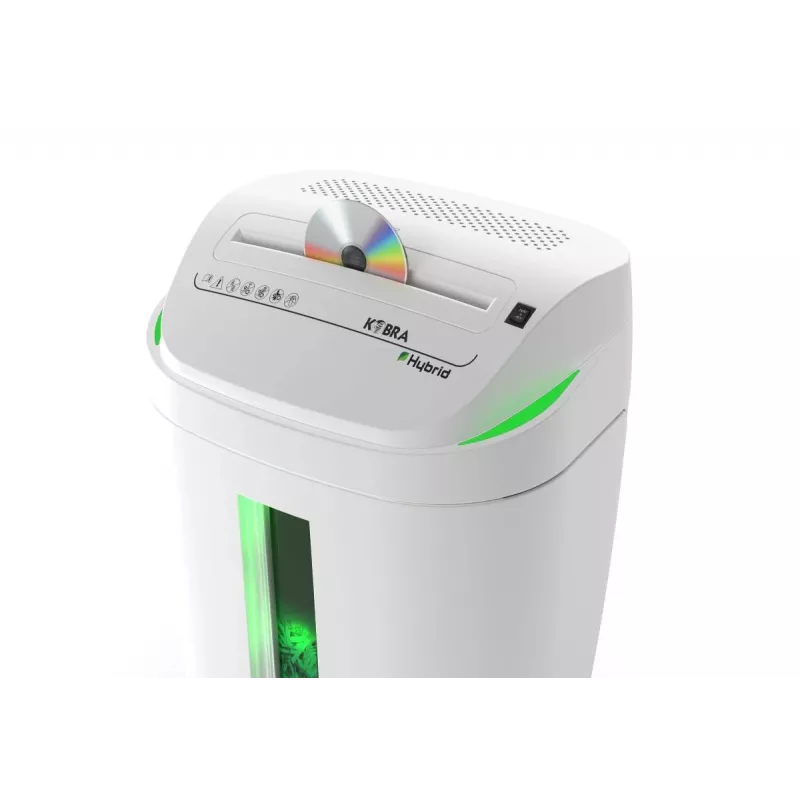 Niszczarka KOBRA Hybrid S6, cięcie krzyżowe, 6 arkuszy, 20 l, czarno-srebrna