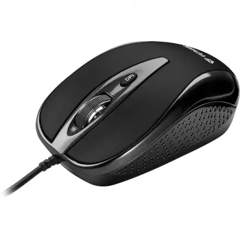 YENKEE YMS 1025 BK QUITO USB Wired Mouse, Optical, 1000 DPI, 4 Buttons, Black