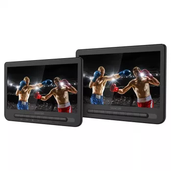 SENCOR SPV 7105 DUAL DVD 2x10 cali LCD Zagłówek Samochodowy Monitor