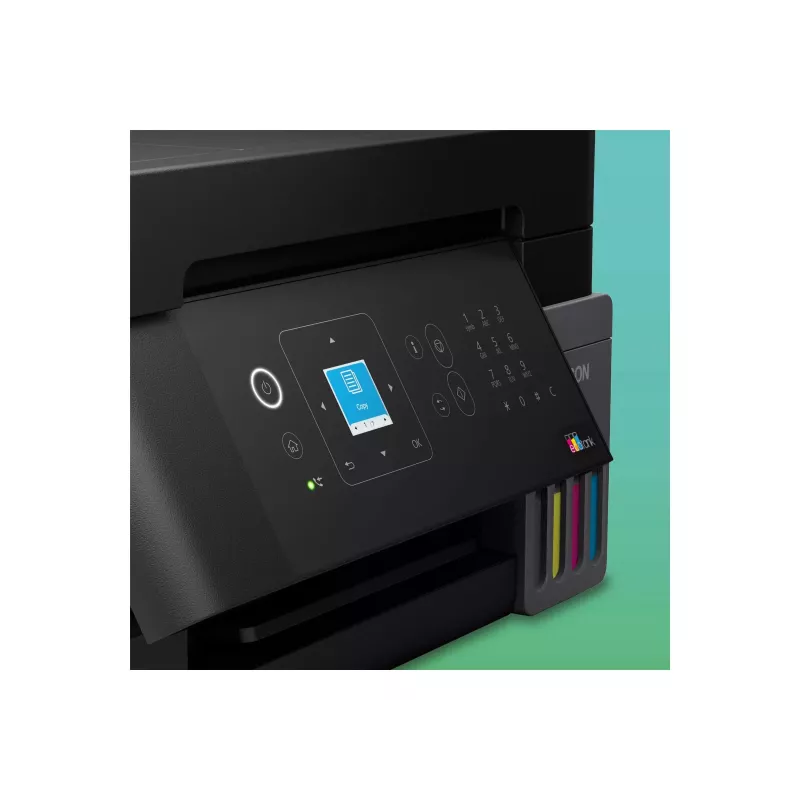 Epson L5390 Wielofunkcyjna Drukarka Atramentowa z Zbiornikami - Kolor - A4 - 33 str./min - Faks - Wi-Fi - LAN - ADF 30 arkuszy - Czarny